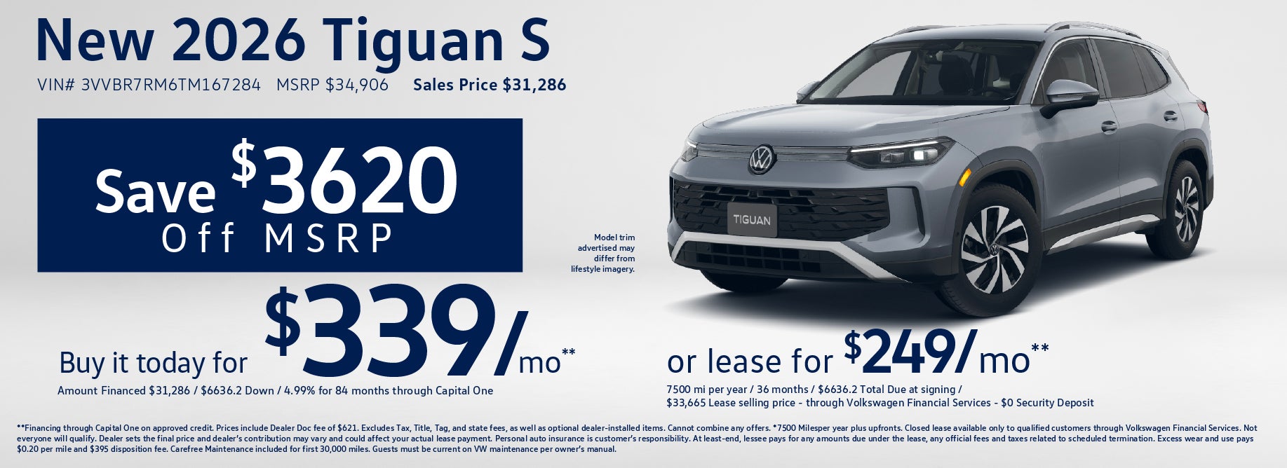 Lease a new Tiguan S at VW Lee's Summit from $235/mo